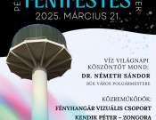VÍztorony fényfestése Bükön