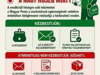 A tartós hőség miatt változik a postai küldemények kézbesítése A tartós hőség miatt változik a postai küldemények kézbesítése
